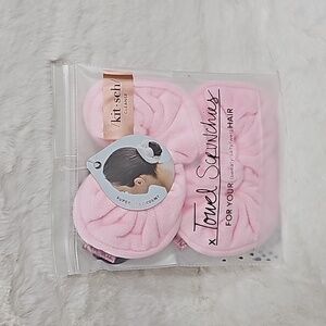 Kitsch Pink Microfiber Towel Scrunchies Set of 2